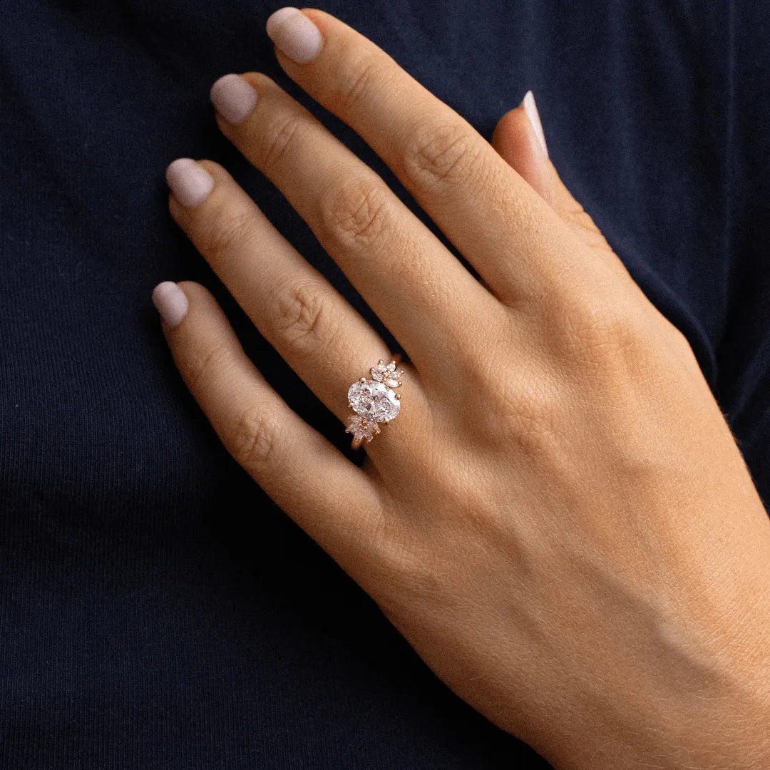 Round Halo, Pave & Split Shank Engagement Ring – 1.93 CT Lab Grown Diamond
