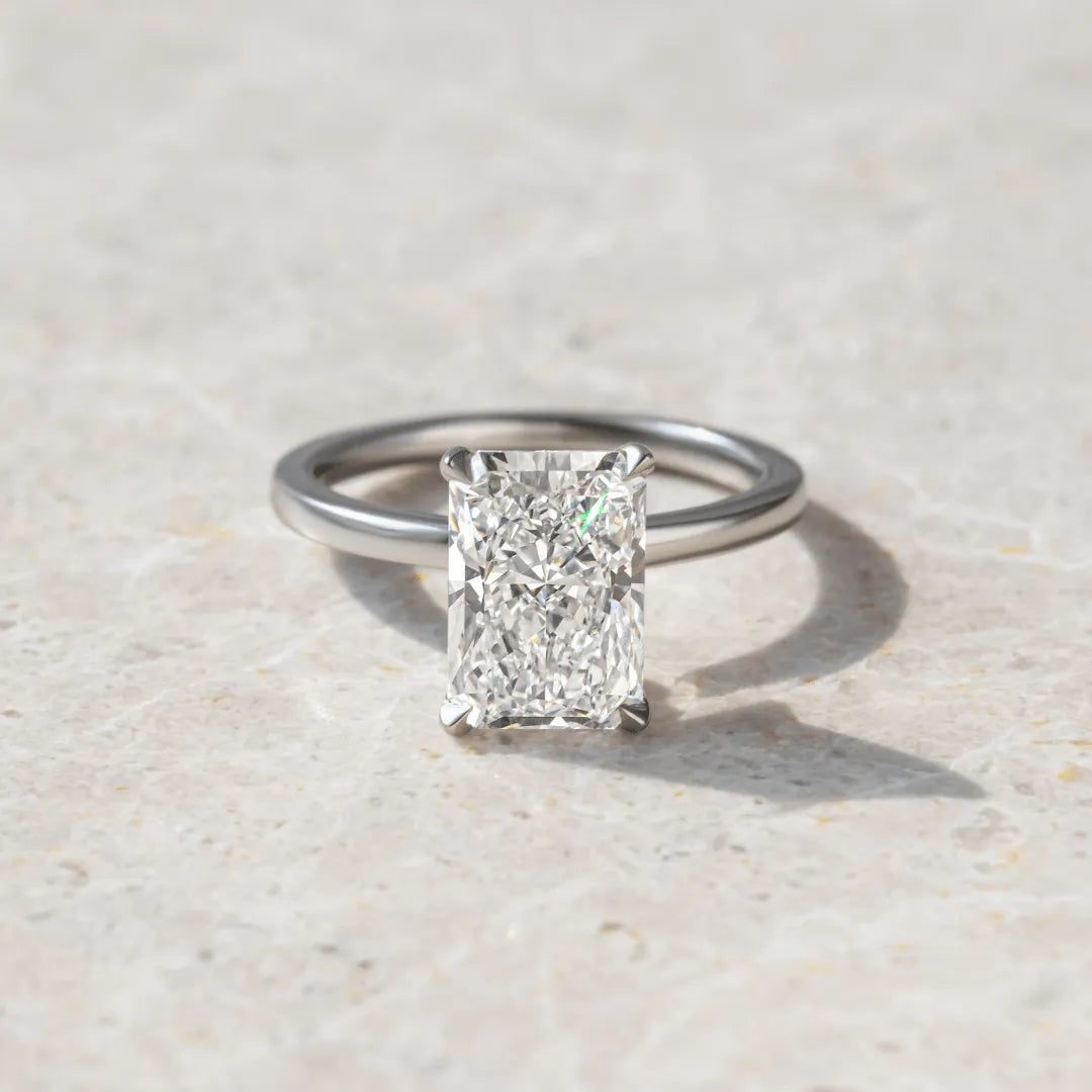 Round Halo, Pave & Split Shank Engagement Ring – 1.93 CT Lab Grown Diamond