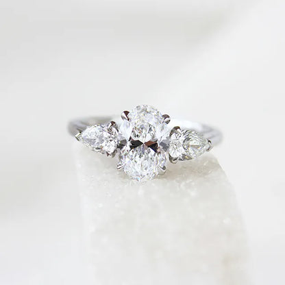 Round Halo, Pave & Split Shank Engagement Ring – 1.93 CT Lab Grown Diamond