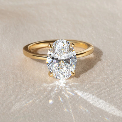Round Halo, Pave & Split Shank Engagement Ring – 1.93 CT Lab Grown Diamond