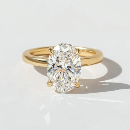 Round Halo, Pave & Split Shank Engagement Ring – 1.93 CT Lab Grown Diamond