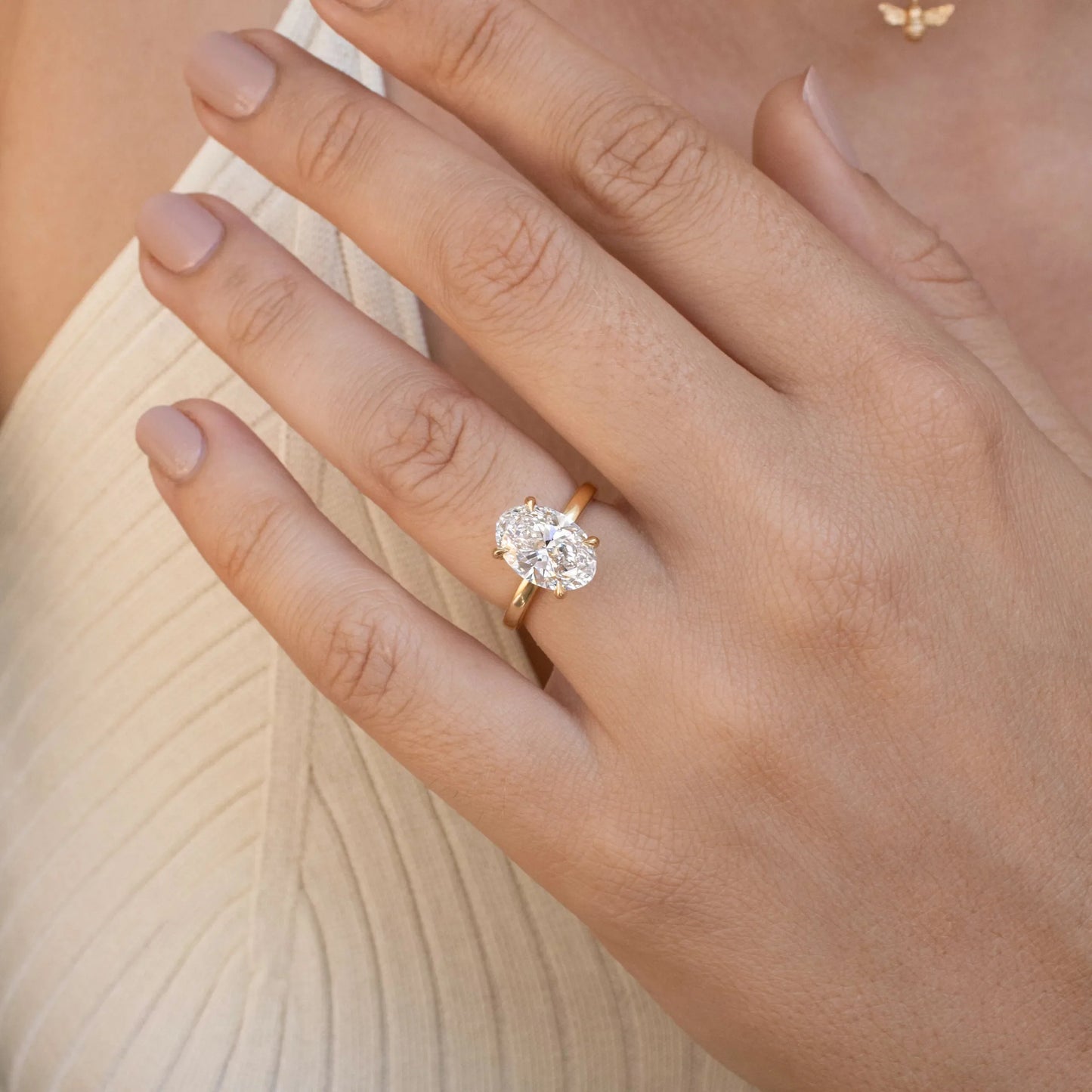 Round Halo, Pave & Split Shank Engagement Ring – 1.93 CT Lab Grown Diamond