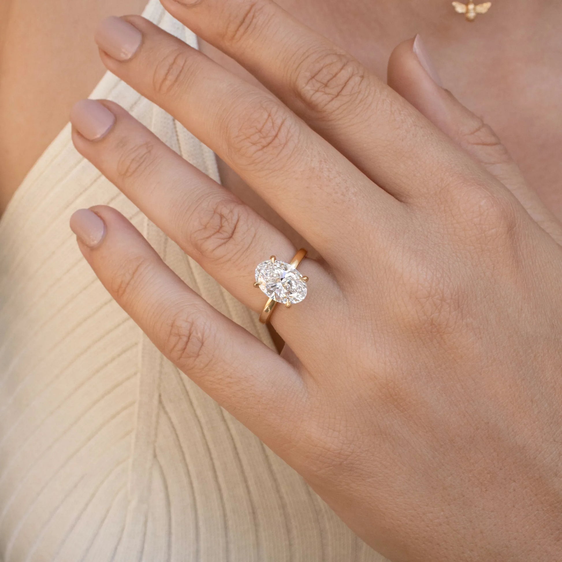 Round Halo, Pave & Split Shank Engagement Ring – 1.93 CT Lab Grown Diamond