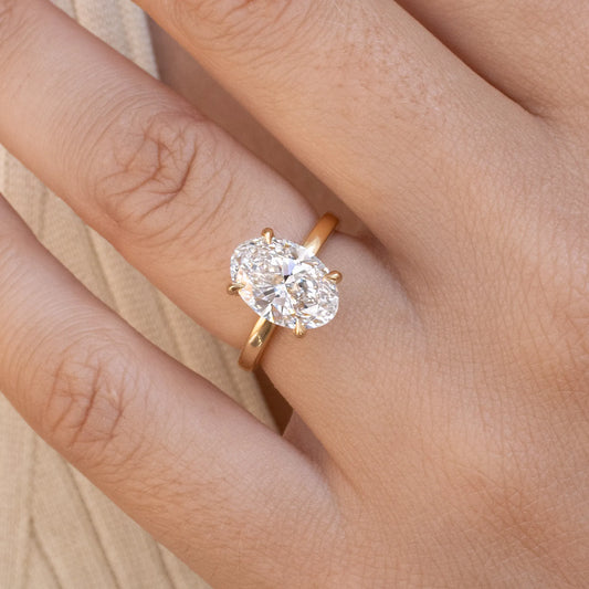 Round Halo, Pave & Split Shank Engagement Ring – 1.93 CT Lab Grown Diamond