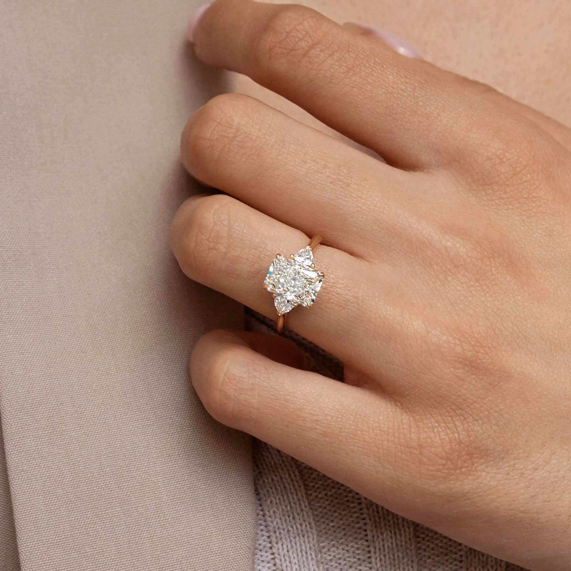 Round Halo, Pave & Split Shank Engagement Ring – 1.93 CT Lab Grown Diamond