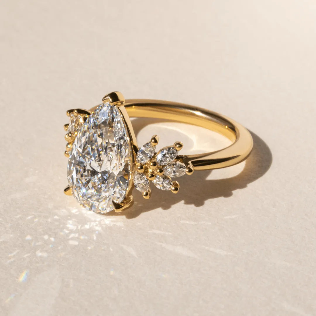 Round Halo, Pave & Split Shank Engagement Ring – 1.93 CT Lab Grown Diamond
