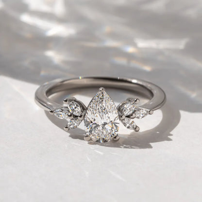 Round Halo, Pave & Split Shank Engagement Ring – 1.93 CT Lab Grown Diamond