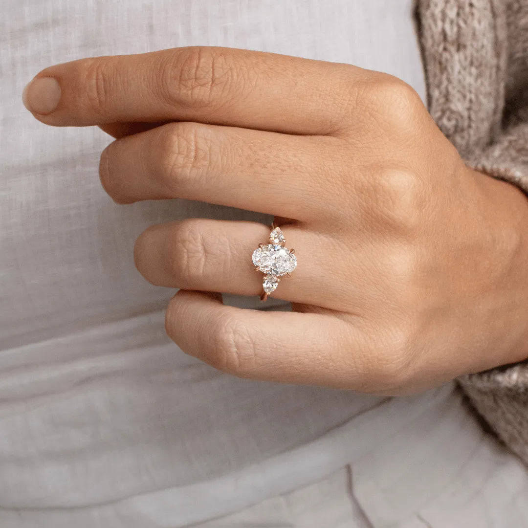 Round Halo, Pave & Split Shank Engagement Ring – 1.93 CT Lab Grown Diamond
