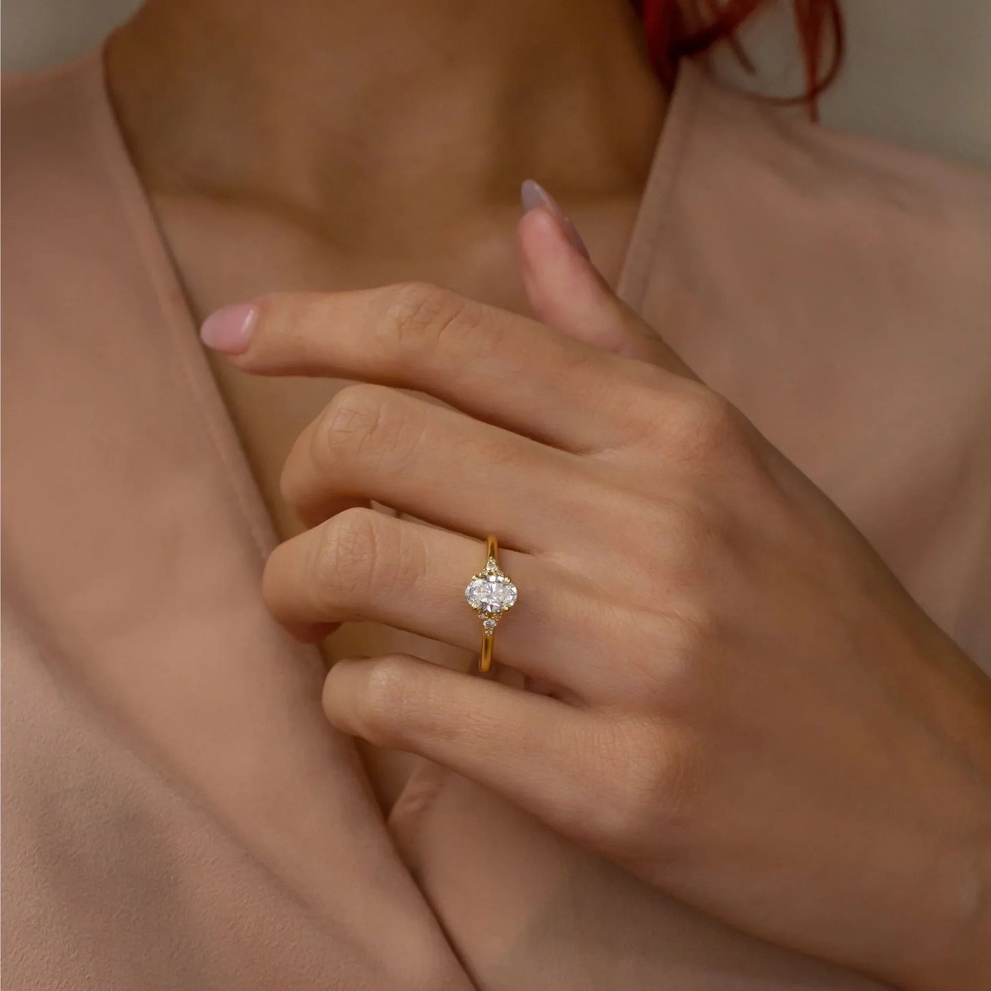 Round Halo, Pave & Split Shank Engagement Ring – 1.93 CT Lab Grown Diamond