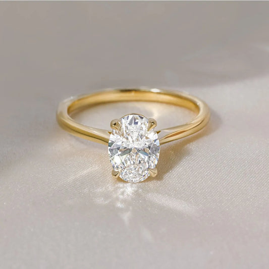 Round Halo, Pave & Split Shank Engagement Ring – 1.93 CT Lab Grown Diamond