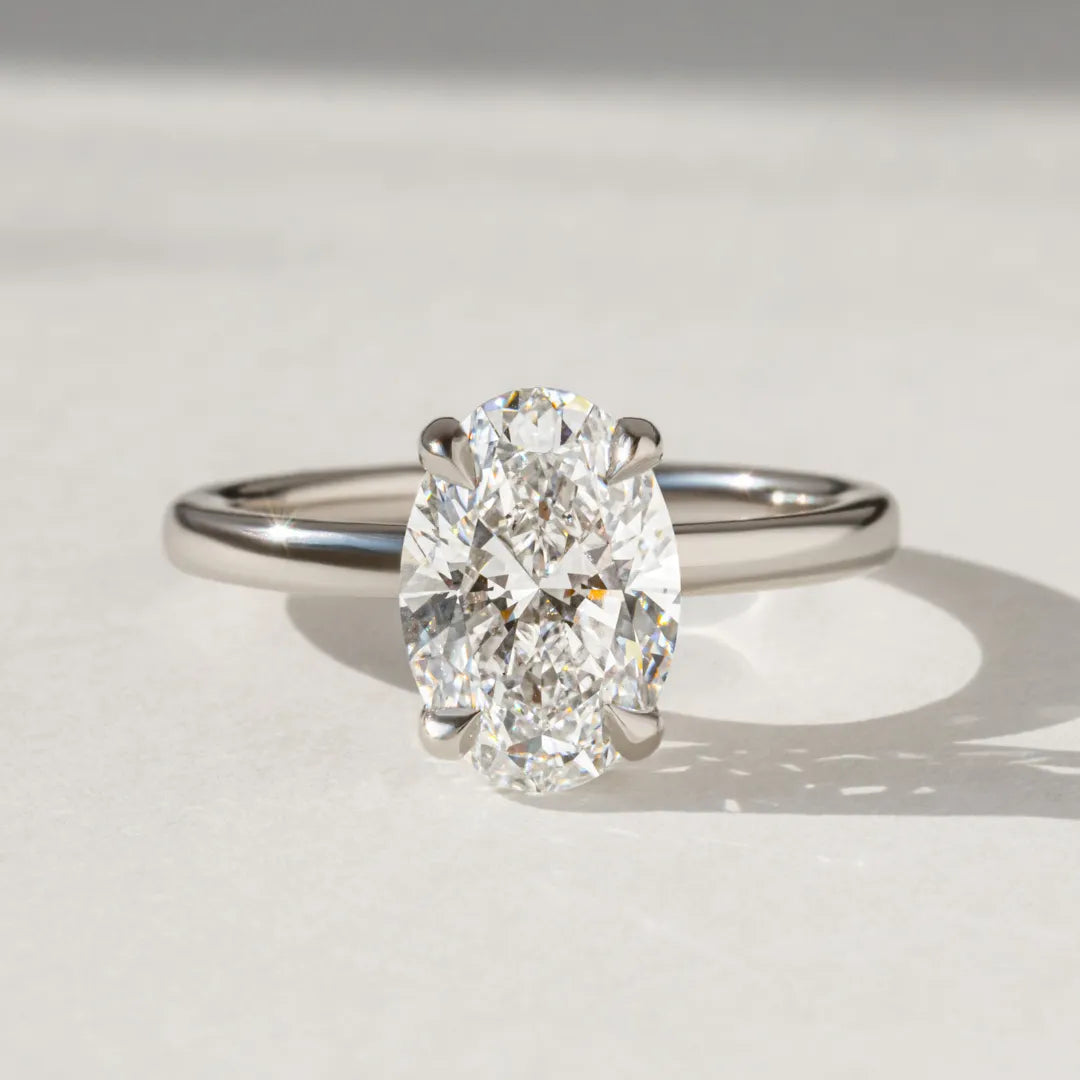 Round Halo, Pave & Split Shank Engagement Ring – 1.93 CT Lab Grown Diamond