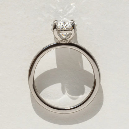 Round Halo, Pave & Split Shank Engagement Ring – 1.93 CT Lab Grown Diamond