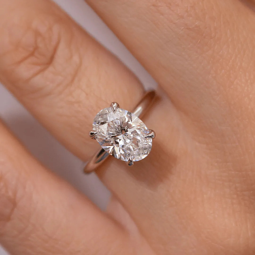 Round Halo, Pave & Split Shank Engagement Ring – 1.93 CT Lab Grown Diamond