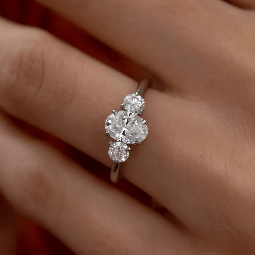 Round Halo, Pave & Split Shank Engagement Ring – 1.93 CT Lab Grown Diamond