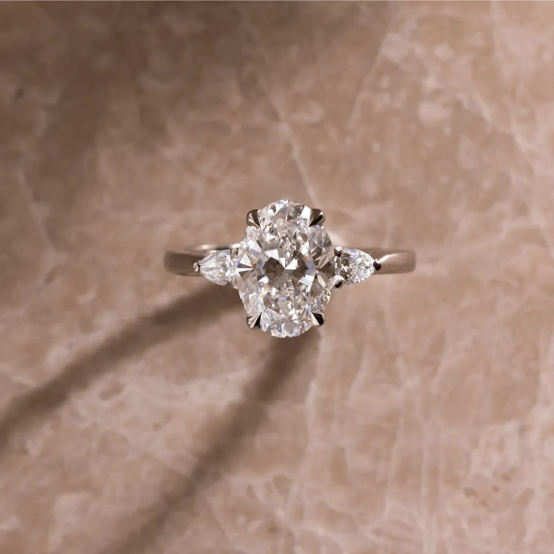 Round Halo, Pave & Split Shank Engagement Ring – 1.93 CT Lab Grown Diamond