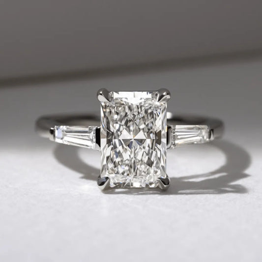 Round Halo, Pave & Split Shank Engagement Ring – 1.93 CT Lab Grown Diamond