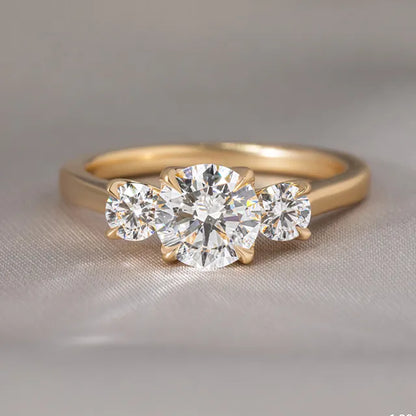 Round Halo, Pave & Split Shank Engagement Ring – 1.93 CT Lab Grown Diamond
