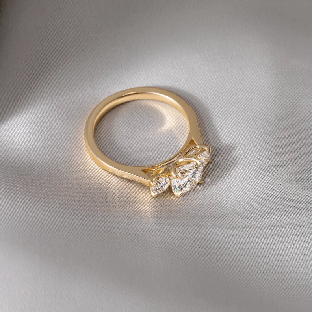 Round Halo, Pave & Split Shank Engagement Ring – 1.93 CT Lab Grown Diamond