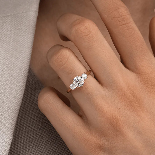 Round Halo, Pave & Split Shank Engagement Ring – 1.93 CT Lab Grown Diamond