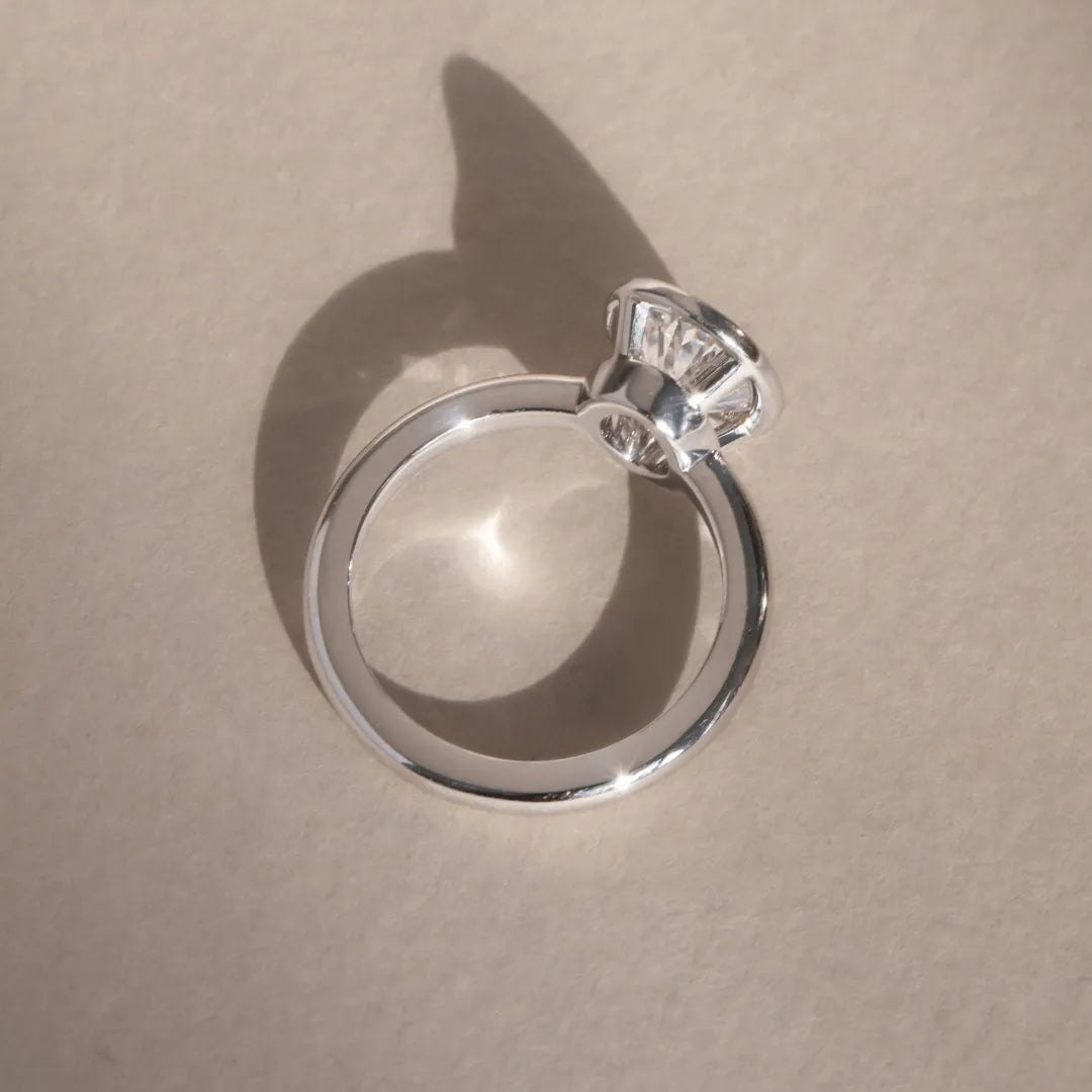 Round Halo, Pave & Split Shank Engagement Ring – 1.93 CT Lab Grown Diamond