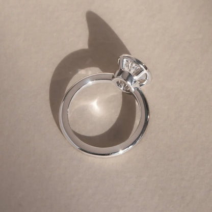 Round Halo, Pave & Split Shank Engagement Ring – 1.93 CT Lab Grown Diamond