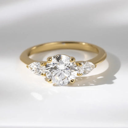 Round Halo, Pave & Split Shank Engagement Ring – 1.93 CT Lab Grown Diamond