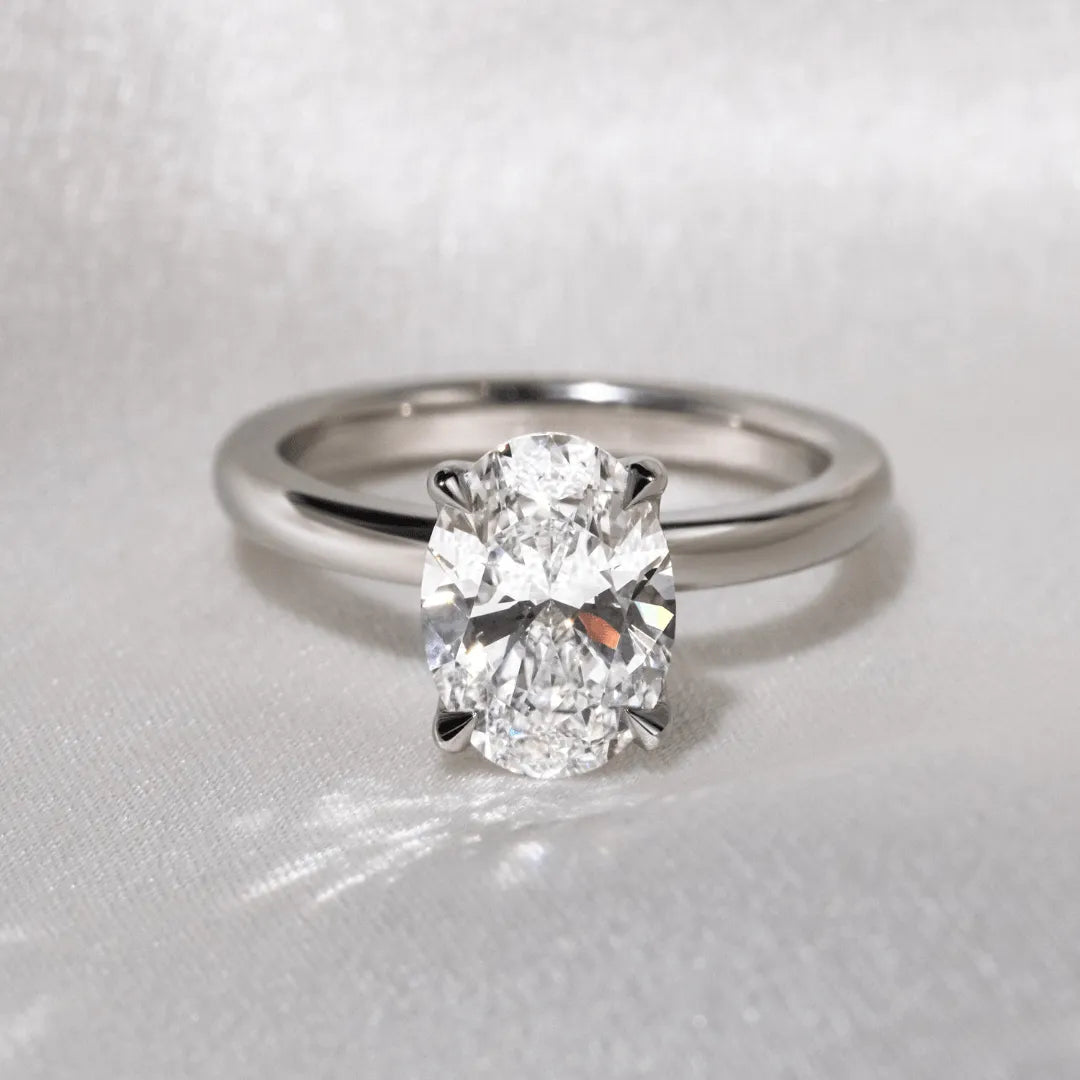 Round Halo, Pave & Split Shank Engagement Ring – 1.93 CT Lab Grown Diamond