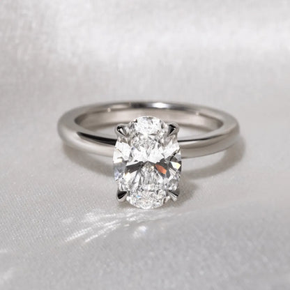 Round Halo, Pave & Split Shank Engagement Ring – 1.93 CT Lab Grown Diamond