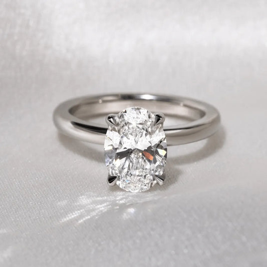 Round Halo, Pave & Split Shank Engagement Ring – 1.93 CT Lab Grown Diamond