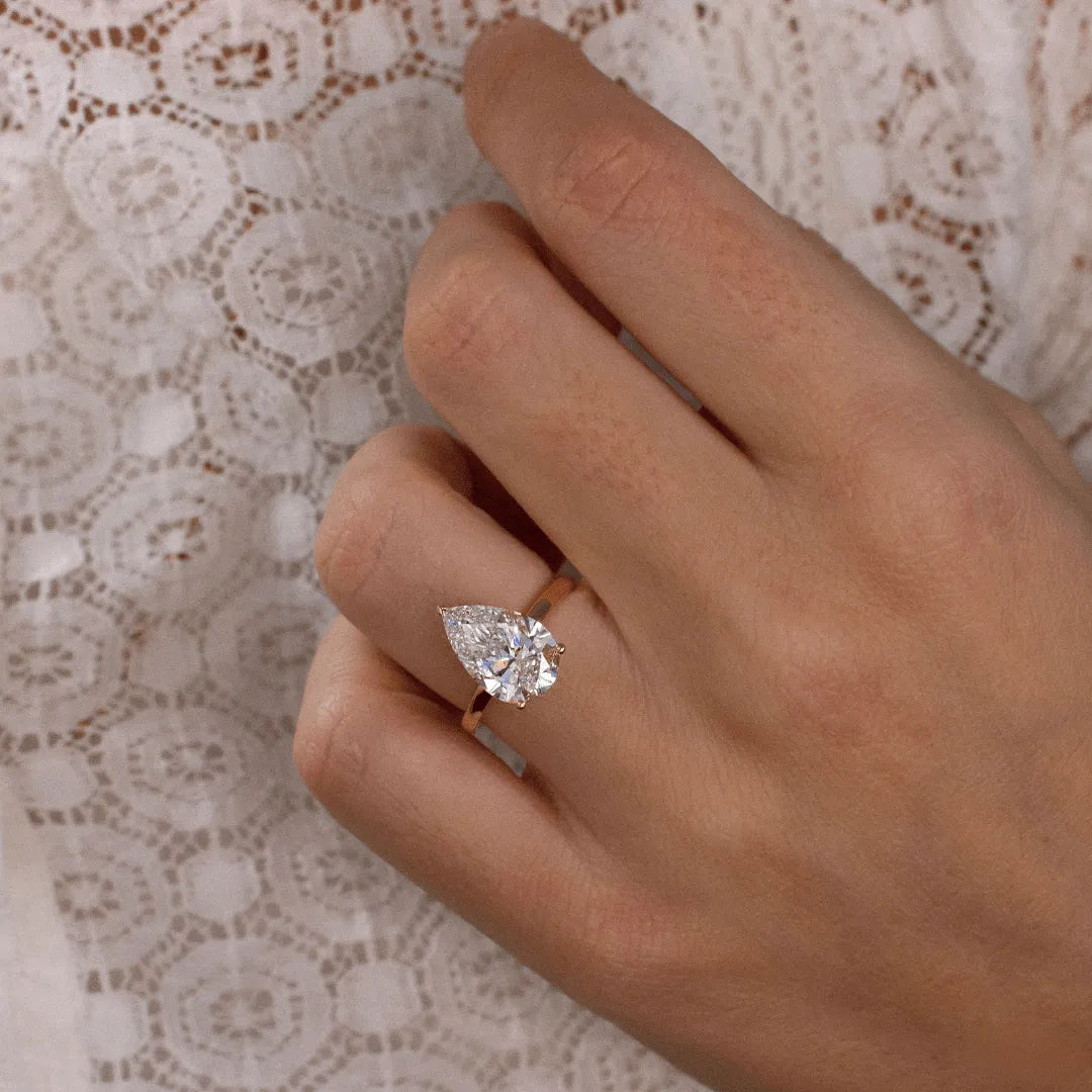 Round Halo, Pave & Split Shank Engagement Ring – 1.93 CT Lab Grown Diamond