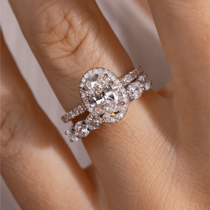 Round Halo, Pave & Split Shank Engagement Ring – 1.93 CT Lab Grown Diamond