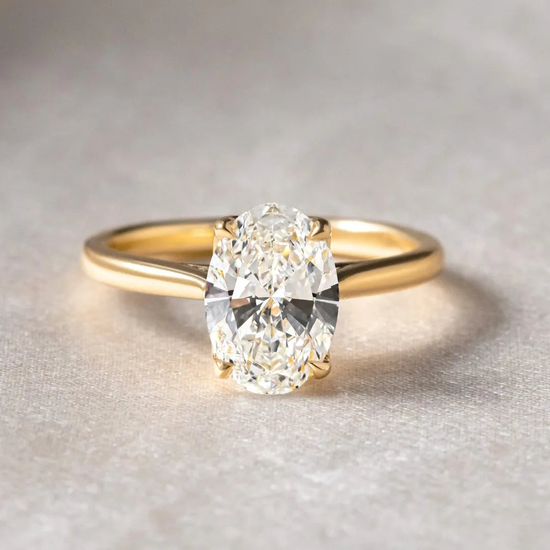 Round Halo, Pave & Split Shank Engagement Ring – 1.93 CT Lab Grown Diamond