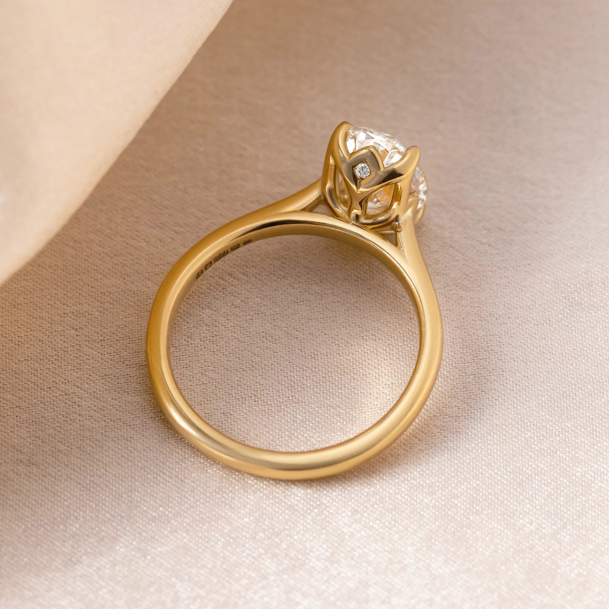 Round Halo, Pave & Split Shank Engagement Ring – 1.93 CT Lab Grown Diamond