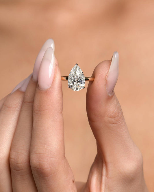 Round Halo, Pave & Split Shank Engagement Ring – 1.93 CT Lab Grown Diamond