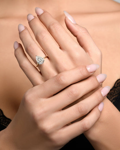 Round Halo, Pave & Split Shank Engagement Ring – 1.93 CT Lab Grown Diamond