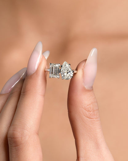 Round Halo, Pave & Split Shank Engagement Ring – 1.93 CT Lab Grown Diamond