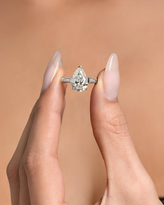 Round Halo, Pave & Split Shank Engagement Ring – 1.93 CT Lab Grown Diamond