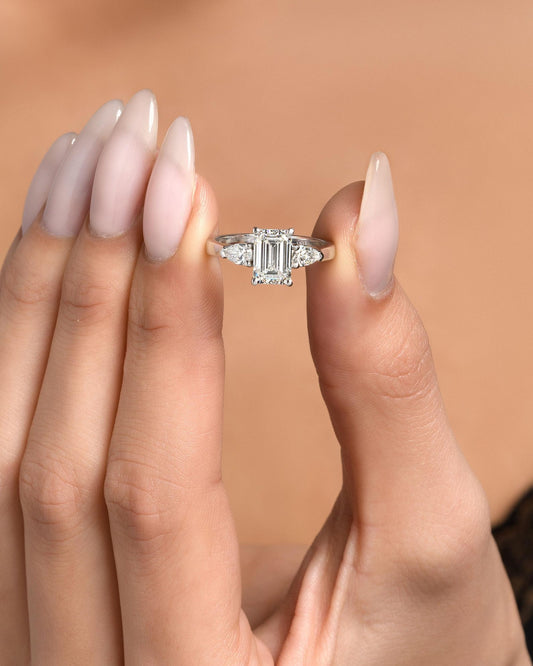 Round Halo, Pave & Split Shank Engagement Ring – 1.93 CT Lab Grown Diamond