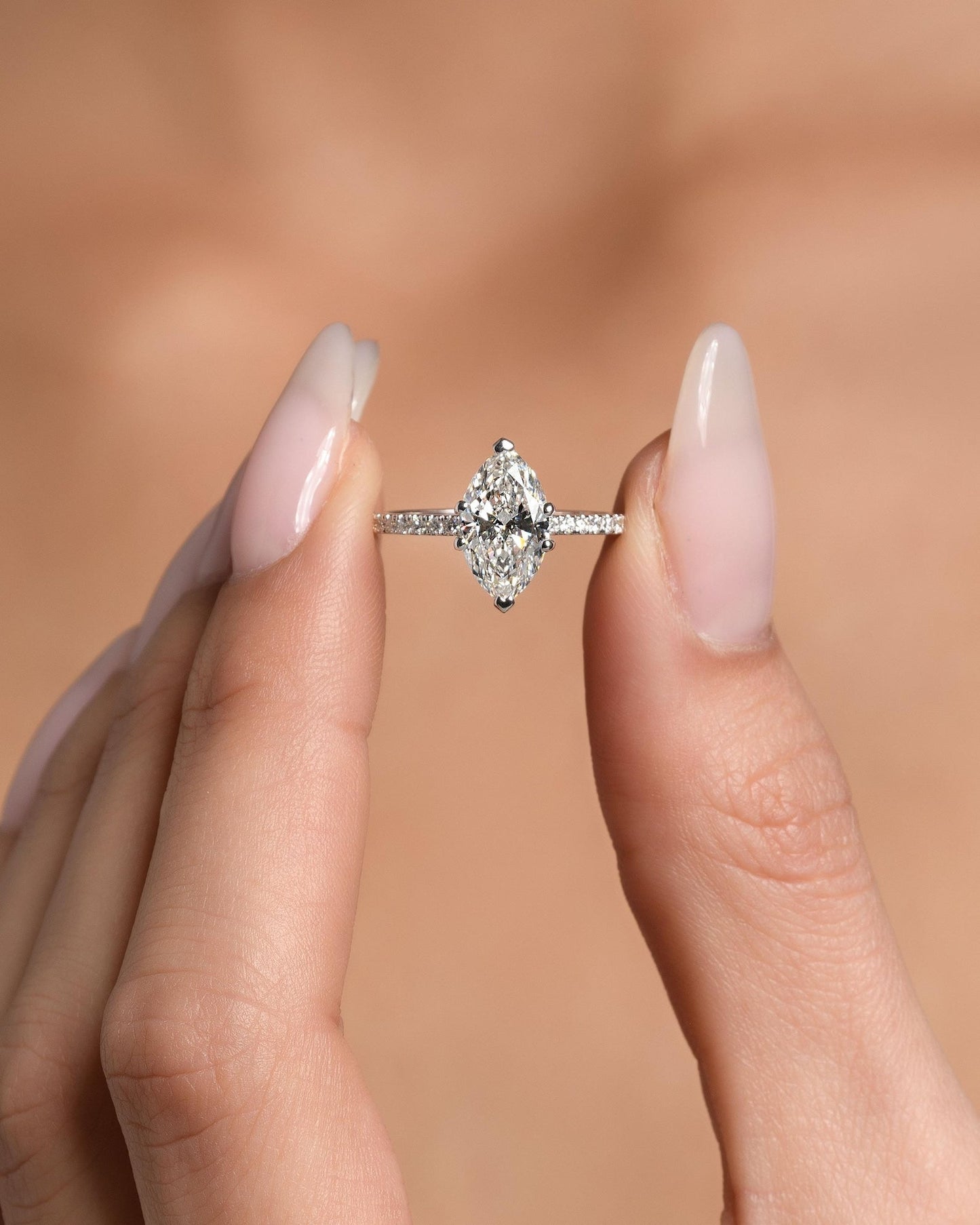 Round Halo, Pave & Split Shank Engagement Ring – 1.93 CT Lab Grown Diamond