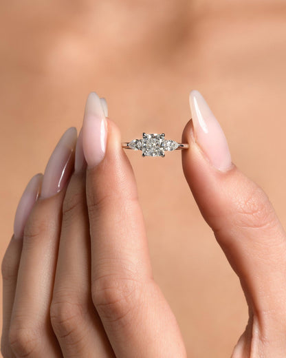 Round Halo, Pave & Split Shank Engagement Ring – 1.93 CT Lab Grown Diamond