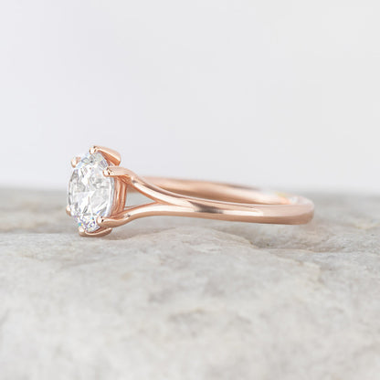 2 CT Round Three Stones Lab Grown Diamond Engagement Ring