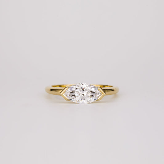 2 CT Emerald Pave Moissanite Engagement Ring