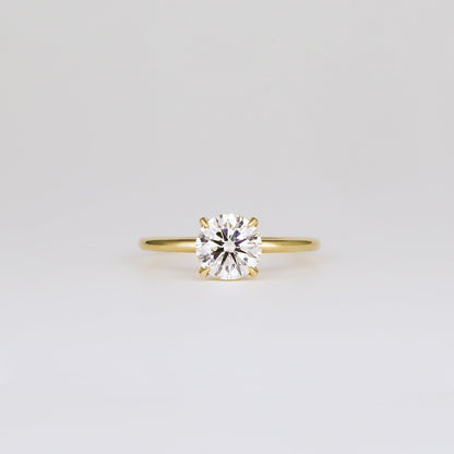 2 CT Emerald Pave Moissanite Engagement Ring