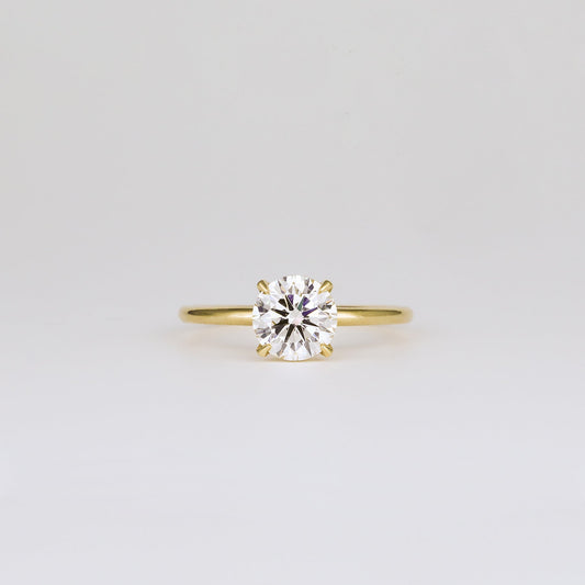 2 CT Emerald Pave Moissanite Engagement Ring