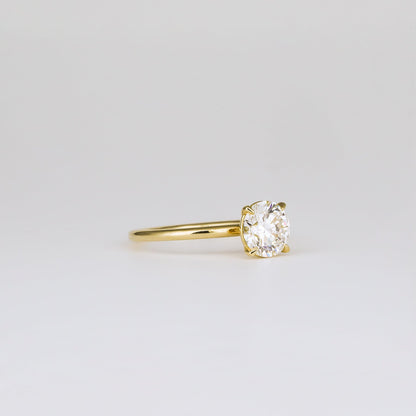 2 CT Emerald Pave Moissanite Engagement Ring