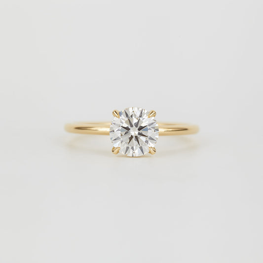 2 CT Emerald Pave Moissanite Engagement Ring