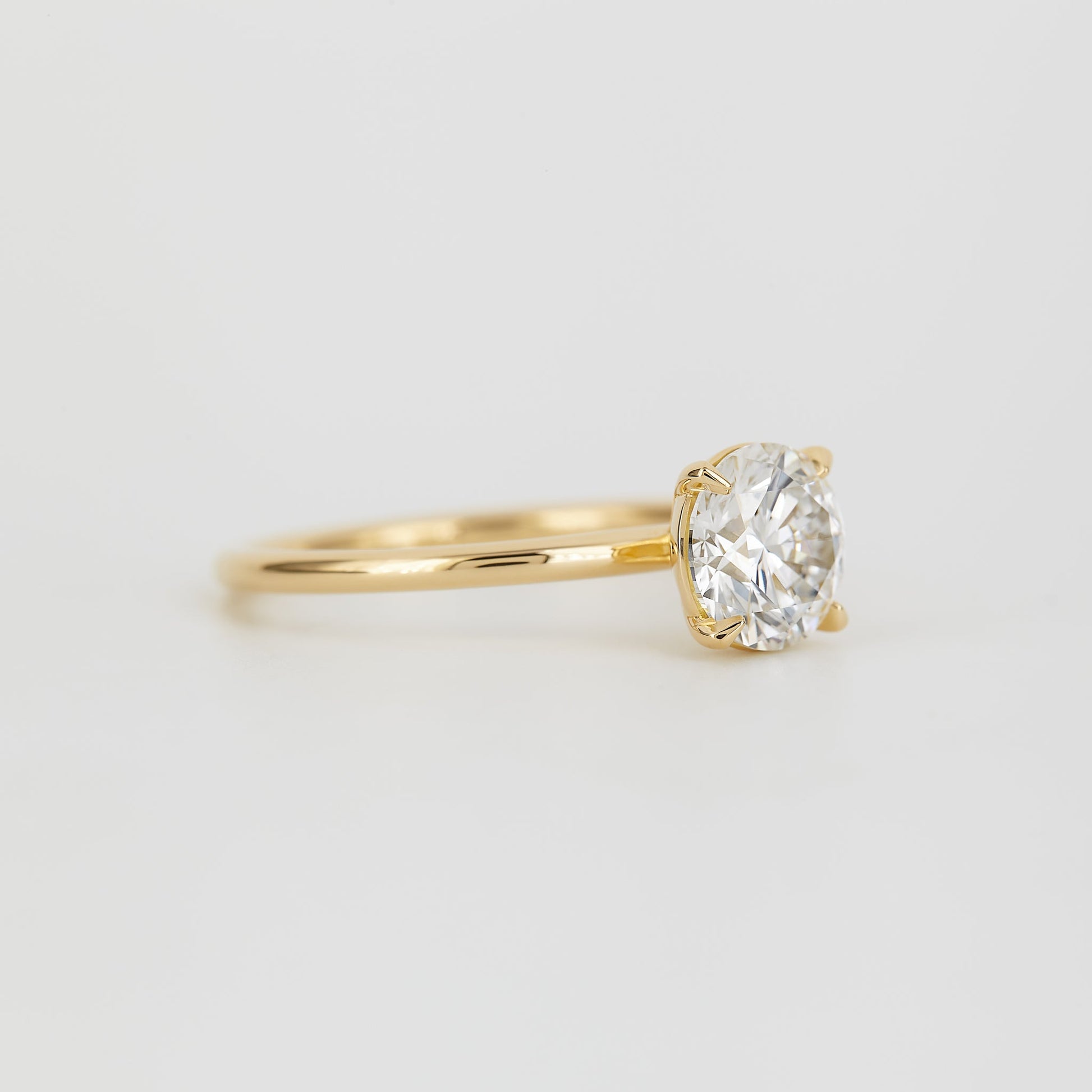 2 CT Emerald Pave Moissanite Engagement Ring