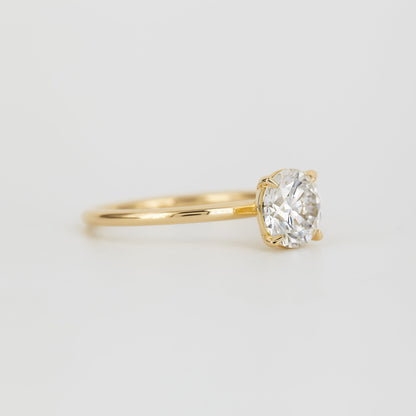 2 CT Emerald Pave Moissanite Engagement Ring