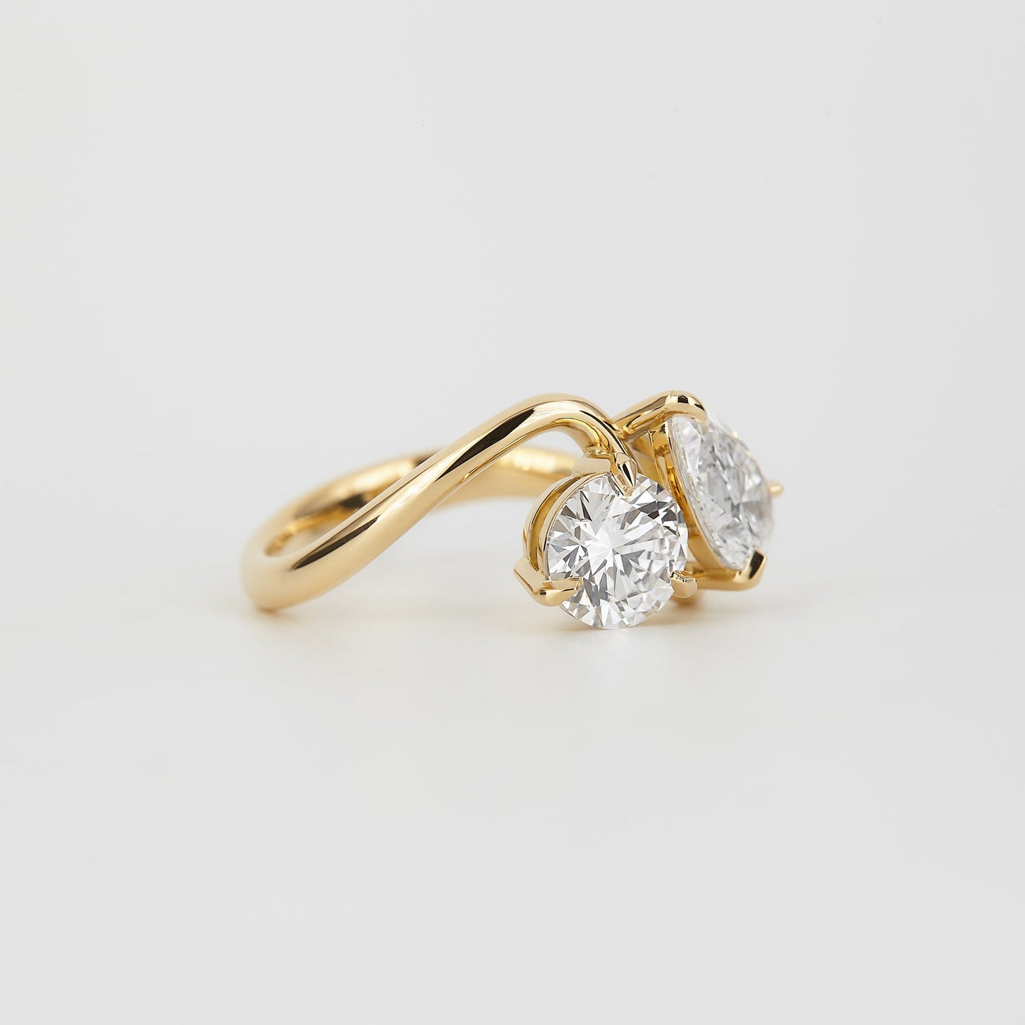 2 CT Emerald Pave Moissanite Engagement Ring