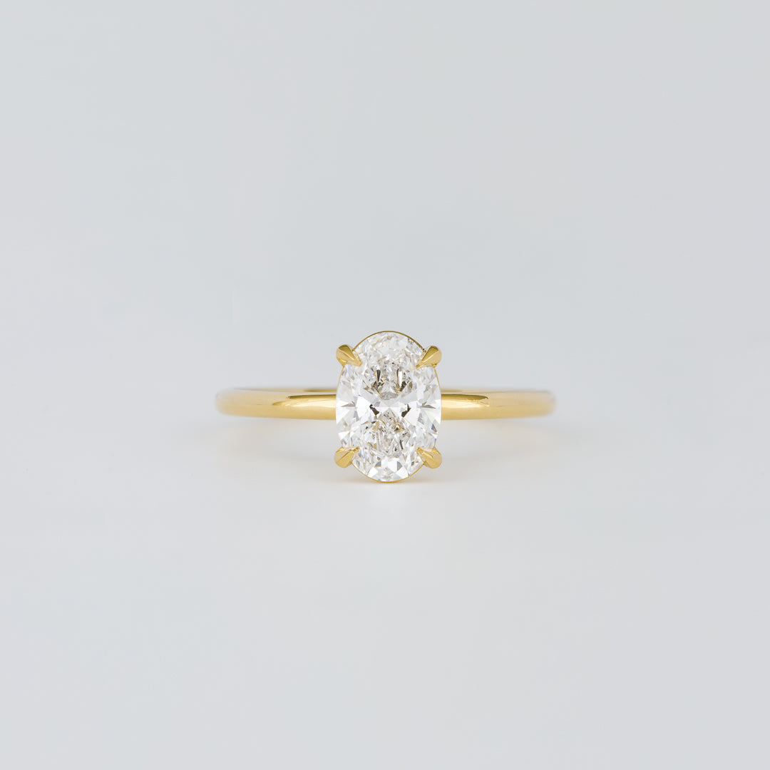 2 CT Emerald Pave Moissanite Engagement Ring